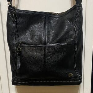 The SAK Lucia Black Pebbled Leather Crossbody